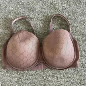 SOMA 40DDD Stunning Support Geo Lace Full Coverage Underwire Bra Padded